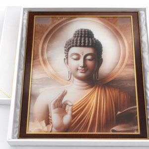 Serene Buddha Blessing Wall Frame – Premium Spiritual Décor Collection
