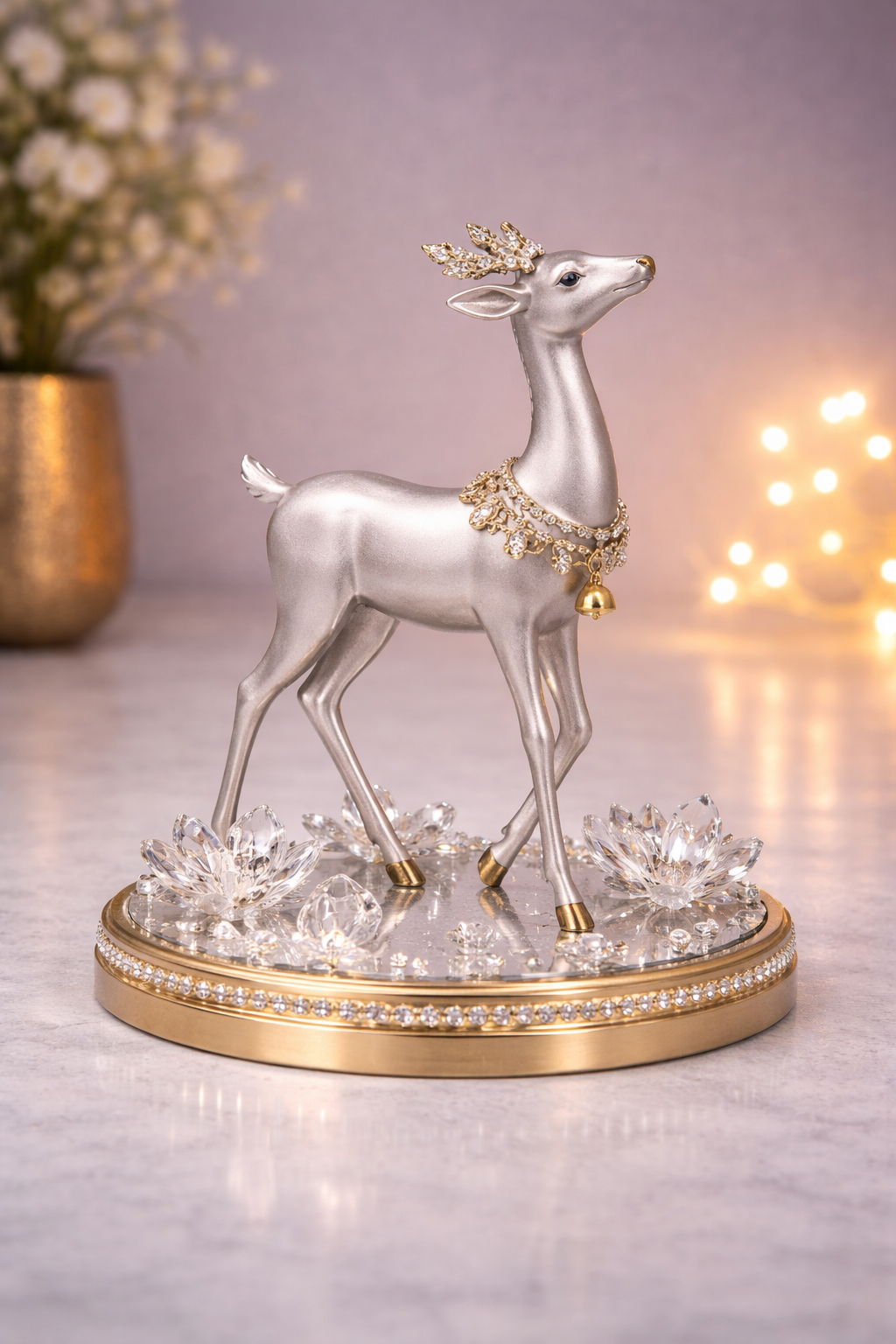 Crystal Deer Elegance Figurine