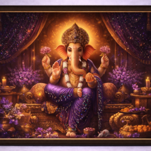 Royal Ganesha Divine Art Frame