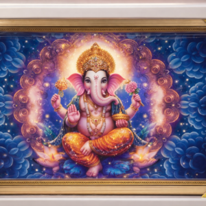 Celestial Ganesha Glow Frame