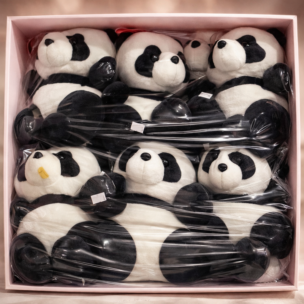 Cute Panda Soft Toy Set
