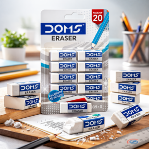 DOMS Eraser Pack – 20 Pieces
