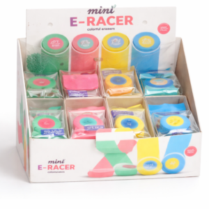 Mini E-Racer Colorful Erasers Set