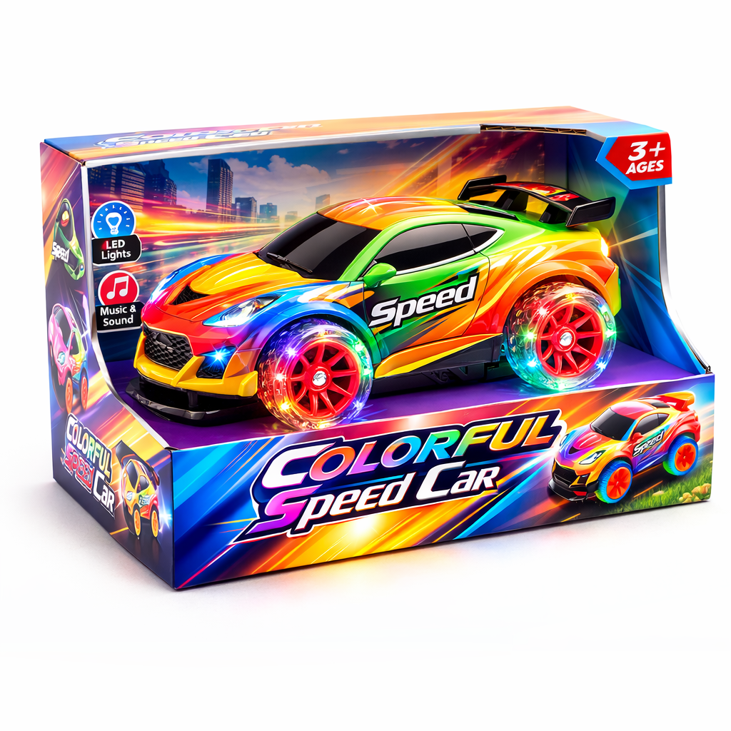 Colorful LED Speed Car