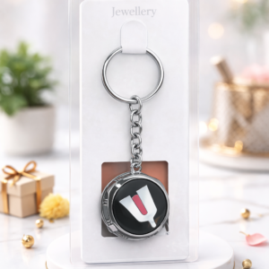 Premium Metal Letter Keychain – U