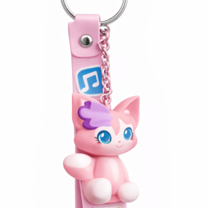 Cute Pink Kitty Keychain