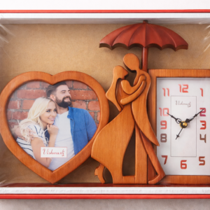 Romantic Couple Photo Clock Frame