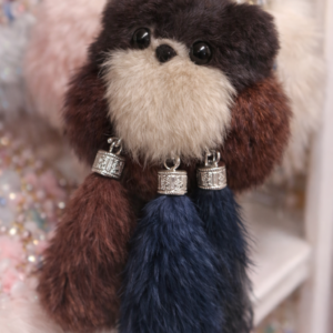 Fluffy Puppy Tassel Keychain