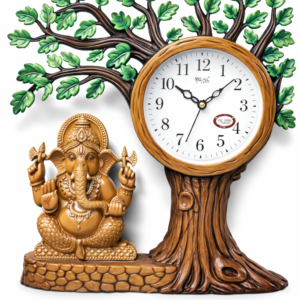 Ganesha Tree Design Decorative Table Clock