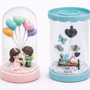 Cute Couple Dome Showpiece Set