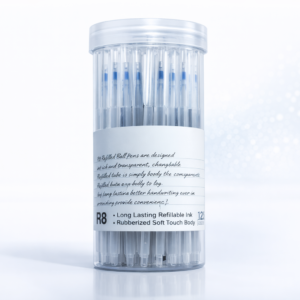R8 Refillable Ball Pens – 12 Pieces Jar
