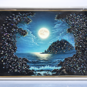 Moonlight Ocean Scenic Wall Frame