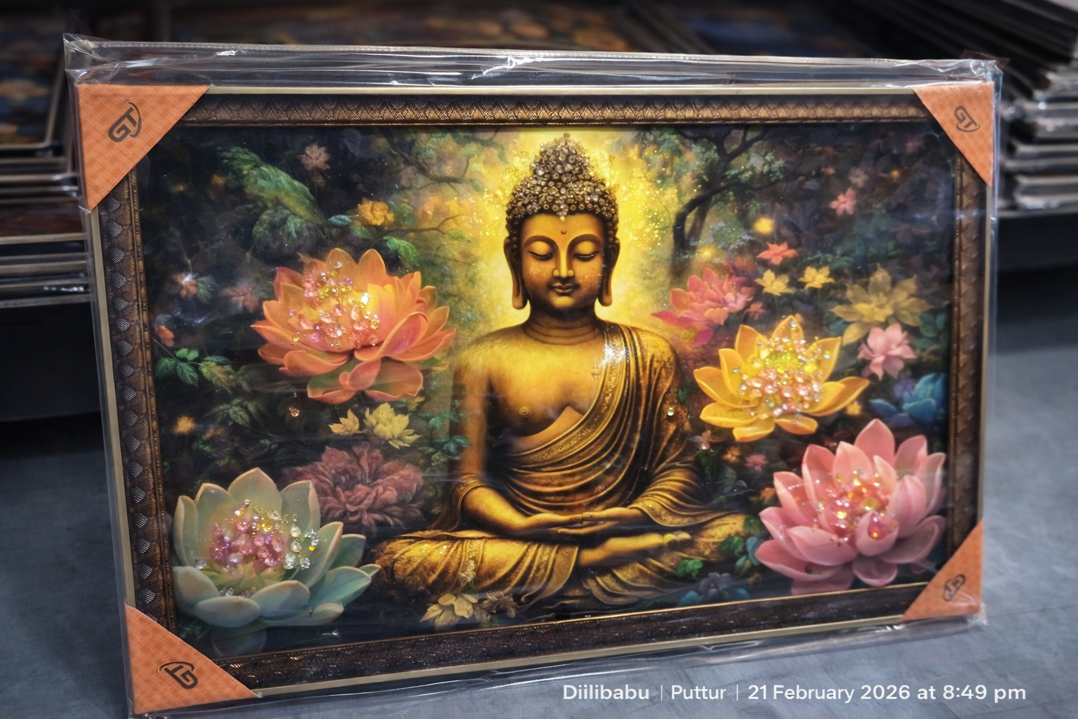 Buddha with Lotus Flowers: A Symbol of Enlightenment