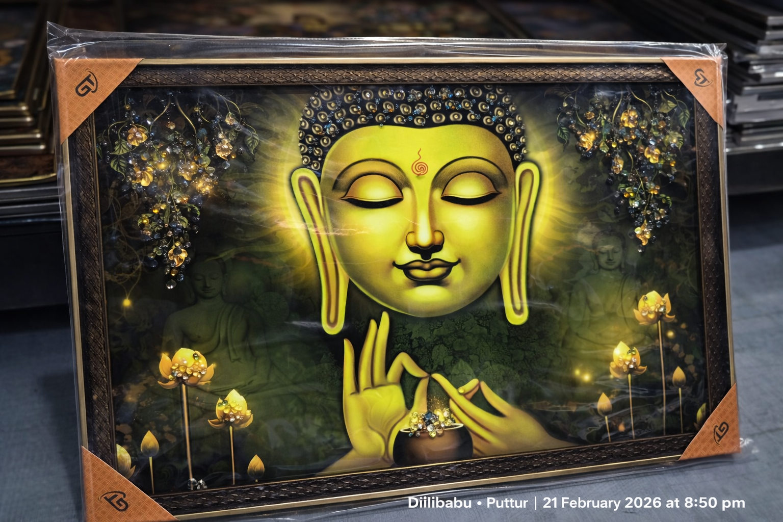Divine Buddha Peace Wall Frame