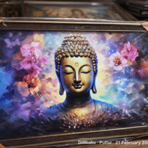 Serene Buddha Meditation Wall Frame