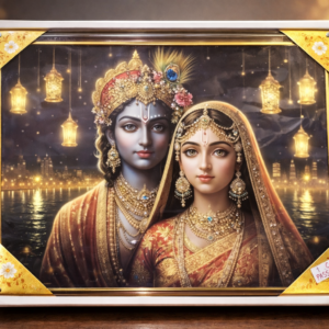 Divine Radha Krishna Night Glow Frame