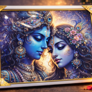 Eternal Love Radha Krishna Art Frame
