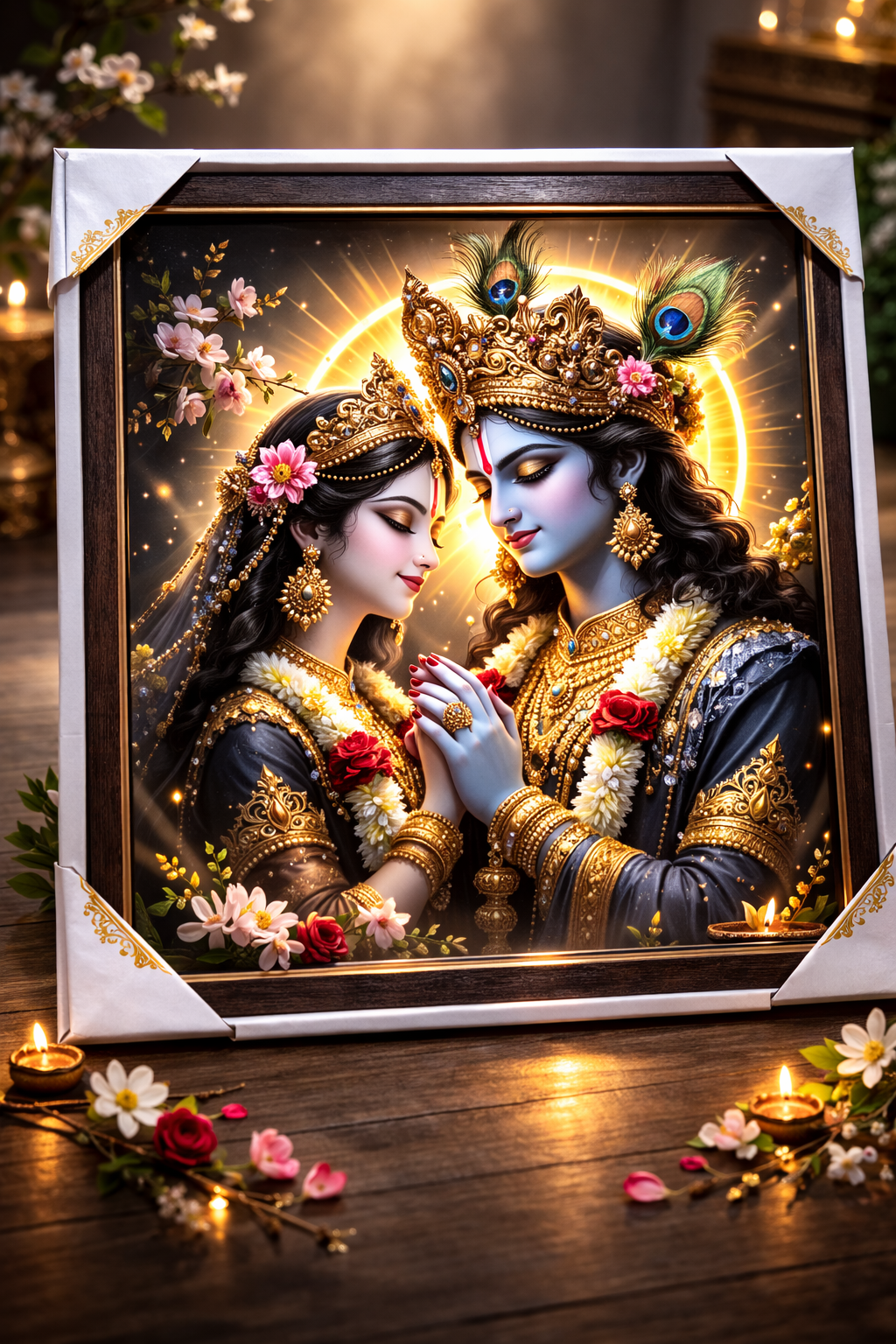 Divine Union of Radha and Krishna