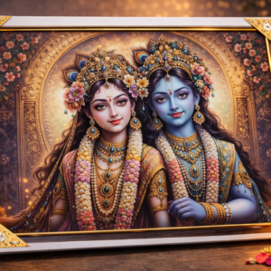 Radha Krishna Royal Portrait Frame