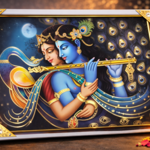 Radha Krishna Moonlight Melody Frame
