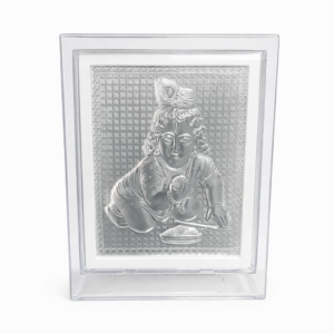 Silver Baby Krishna Frame