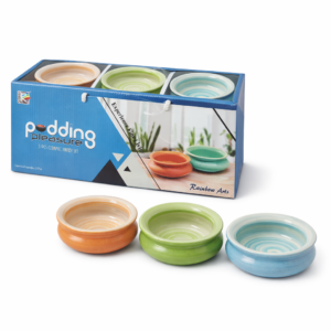 Ceramic Pudding Bowl Set – 3 Pcs