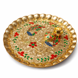 Gold Pooja Thali Set
