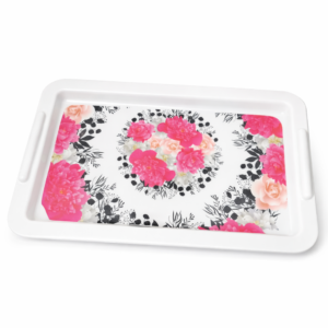 Floral Serving Tray