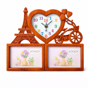 Heart Photo Frame Clock