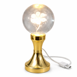 Floral 3D Crystal LED Lamp