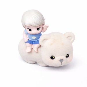 Baby on Teddy Soft Toy