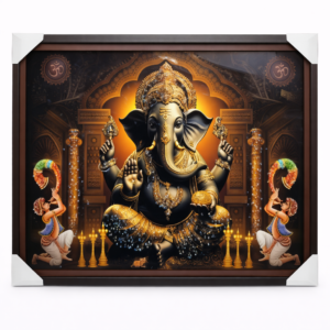 Black Ganesha Divine Frame
