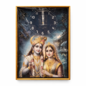 Radha Krishna Divine Wall Clock